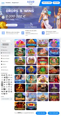 l'application et interface EUROPE FORTUNE CASINO