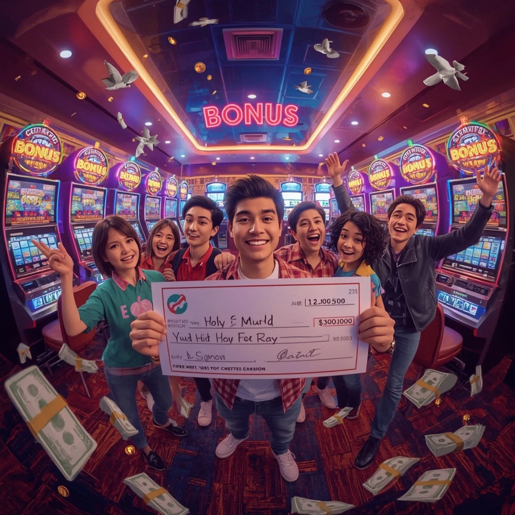 bonus dans les mains de l'homme au casino EUROPE FORTUNE CASINO